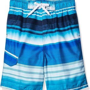 Kanu Surf Boys Echo Quick Dry UPF 50+ Swim Trunks 4T Victor Navy NEW NWT Stripes